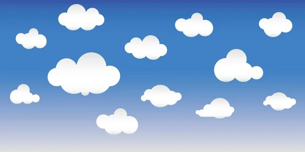 Fundo Céu Nublado Ilustração Vetorial —  Vetores de Stock