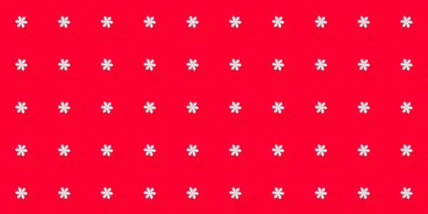 Padrão Sem Costura Com Flocos Neve Brancos Fundo Vermelho Textura — Fotografia de Stock