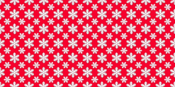 Padrão Sem Costura Com Flocos Neve Brancos Fundo Vermelho Textura — Fotografia de Stock