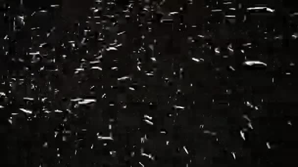 Kar Fırtınasında Hızlı Bir Şekilde Ileri Sar Gece Kar Fırtınası — Stok video