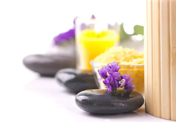 Spa still life with violet — Stock Photo, Image
