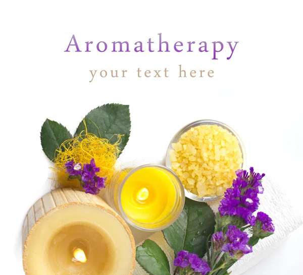 Aromaterapia con viola — Foto Stock