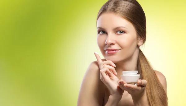 Werbung für Naturkosmetik — Stockfoto