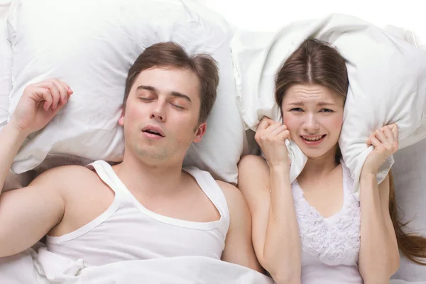 Sleep of husband and wife — Stock Photo, Image