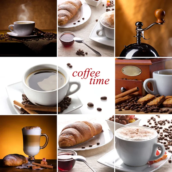 Kaffee-Collage — Stockfoto