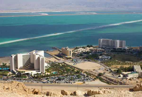 Panorama - resort en mar muerto — Foto de Stock