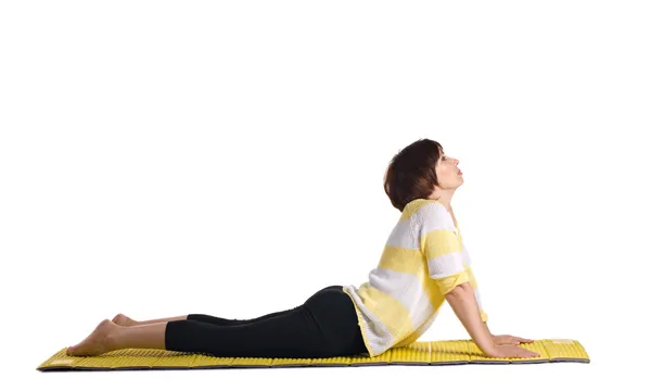 Mujer en pose de yoga —  Fotos de Stock