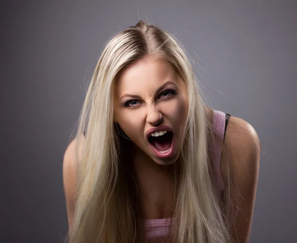 Portrait of cryed young woman — Stock Photo, Image