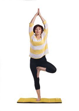 Yoga yapan kadın.