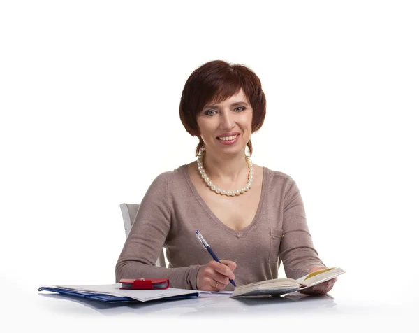 Smiling senior woman — Stock Photo, Image