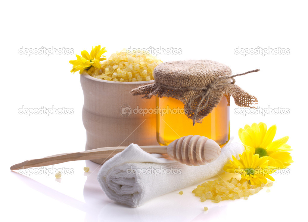spa still with honey