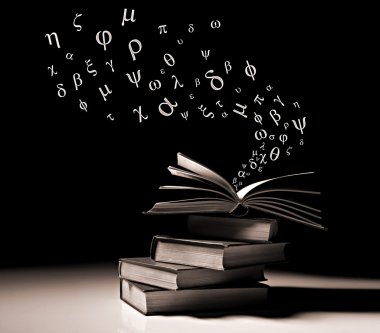 Bir yığın eski kitap
