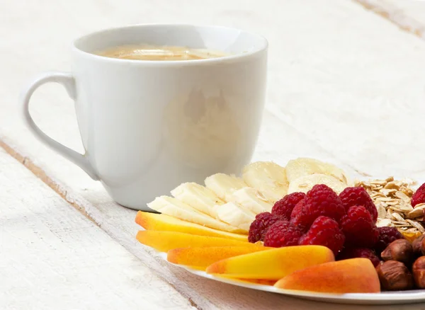 Koffie met vitaminen dessert — Stockfoto