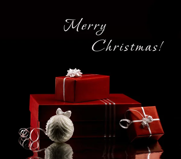 Elegance christmas gift boxes — Stock Photo, Image