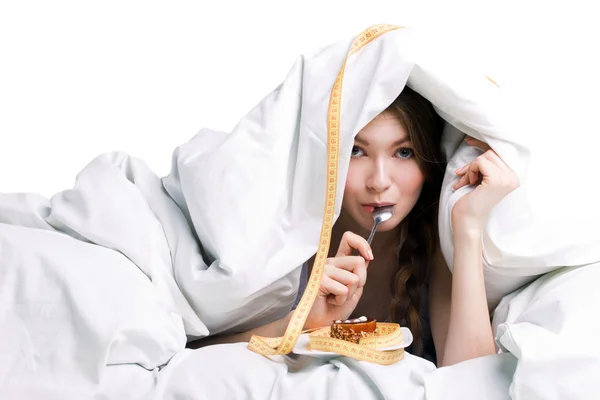 Young woman on diet — Stock Photo, Image