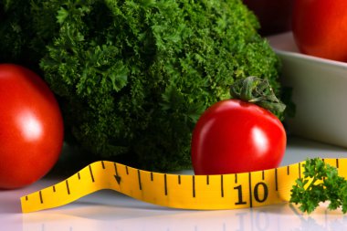 yemek ve sebze kavramı diyet için