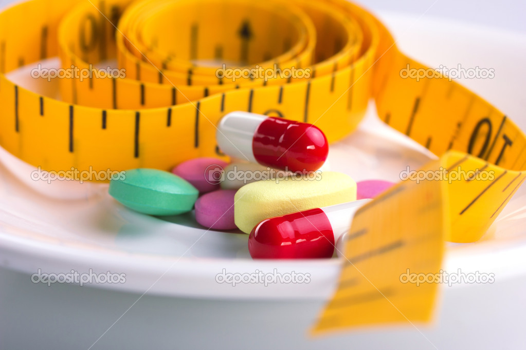 Meal and pills for eating diet
