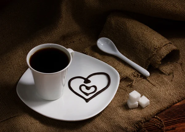 Kaffee mit Liebe — Stockfoto