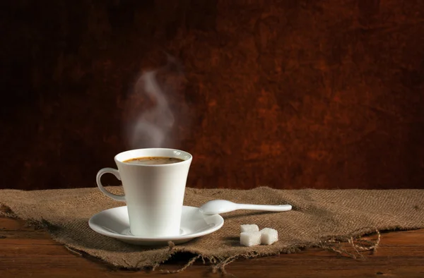 Coffee with steam — Stock Photo, Image