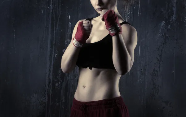 Woman boxer — Stock Photo, Image