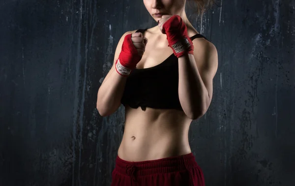 Boxeadora mujer —  Fotos de Stock