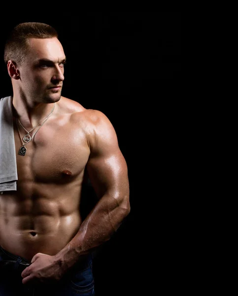 Strong muscular man — Stock Photo, Image