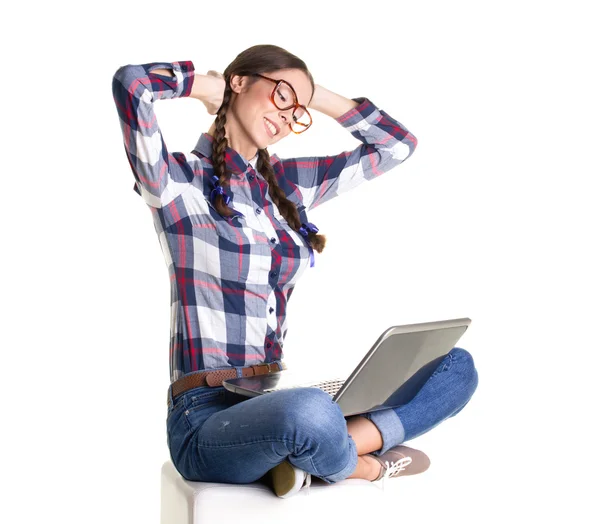 Estudante menina descansando — Fotografia de Stock