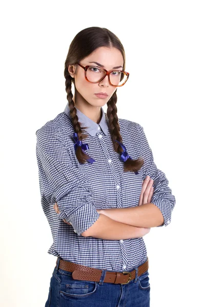 Portrait of a annoyed  girl — Stock Photo, Image