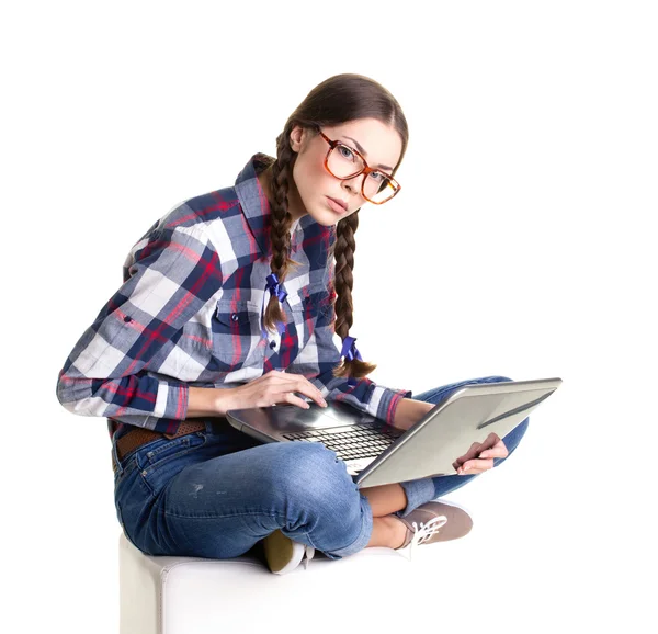 Adolescente ragazza apprendimento — Foto Stock