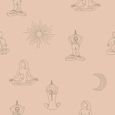 Meditasyon yapan kadınlar ve gök cisimleriyle kusursuz bir düzen.