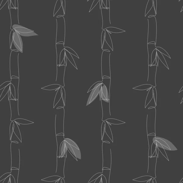 Seamless Bamboo Background Minimalistic Style — Vector de stock