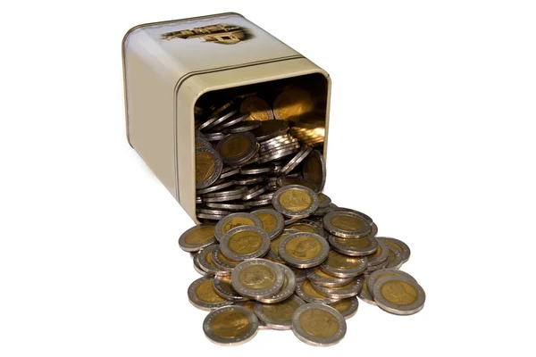 Box coin — Stock Photo, Image