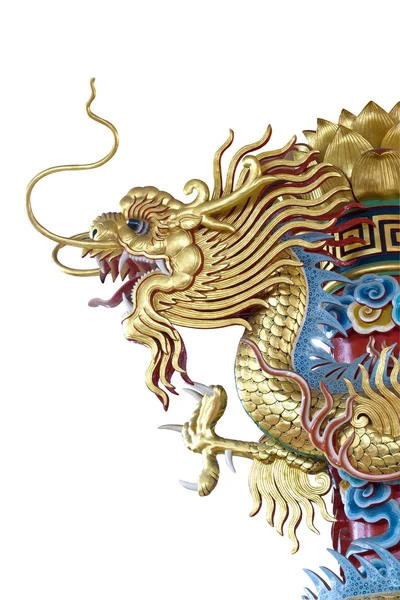Gold Dragon statue — Stock Photo, Image