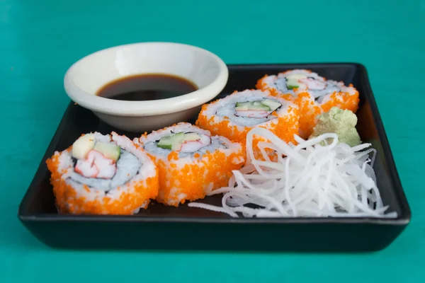 Název "california sushi" — Stock fotografie
