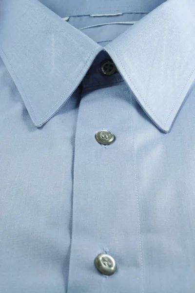 Blå krage shirt — Stockfoto