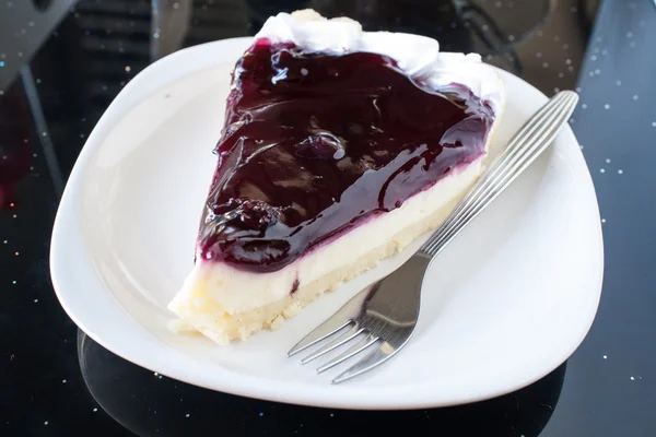 Tarta de queso con arándanos —  Fotos de Stock