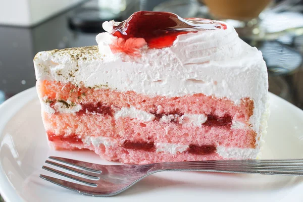 Bolo de morango — Fotografia de Stock