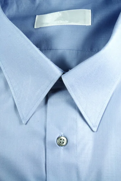 Blå krage shirt — Stockfoto