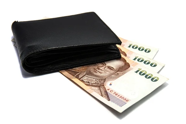 Wallet black — Stock Photo, Image