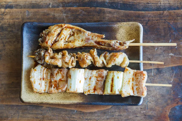 Szaszłyki yakitori — Zdjęcie stockowe