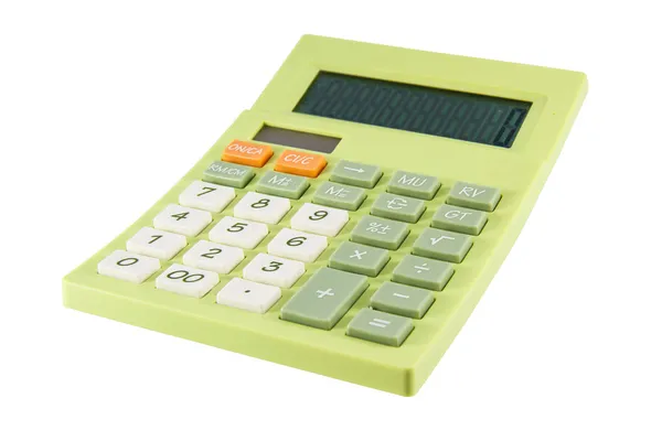 Groene rekenmachine — Stockfoto