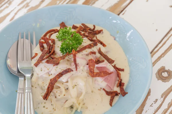 Spaghetti carbonara — Zdjęcie stockowe