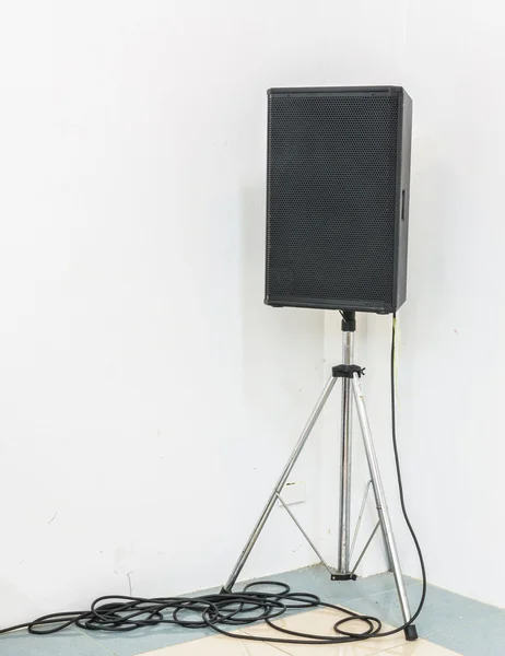 Speaker is black — Stock Photo, Image
