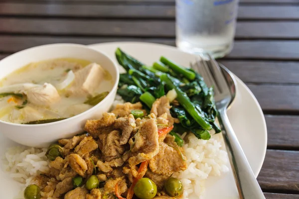 Rice and curry — Stock Photo, Image