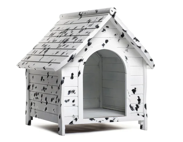 Psí bouda, izolované na bílém — Stock fotografie