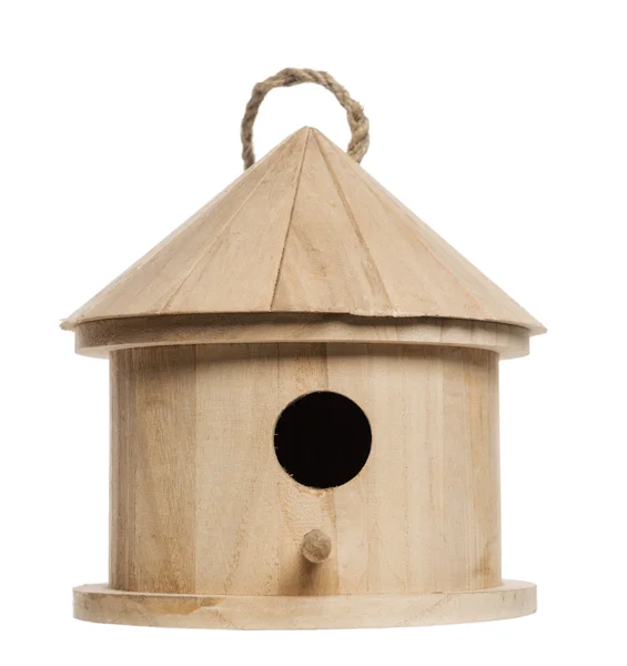 Birdhouse, na białym tle — Zdjęcie stockowe