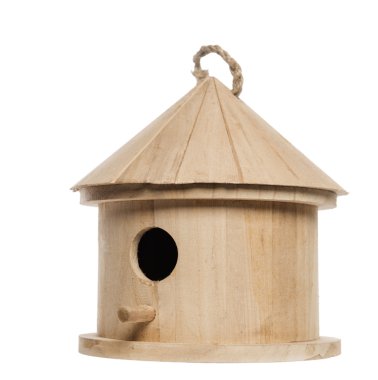 Kuş yuvası, üzerinde beyaz izole