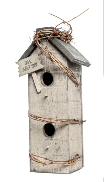 Birdhouse, isolated on white — Stock Photo, Image