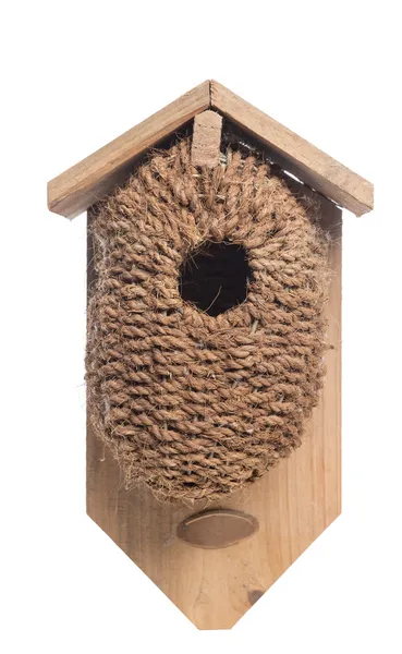 Birdhouse, geïsoleerd op wit — Stockfoto