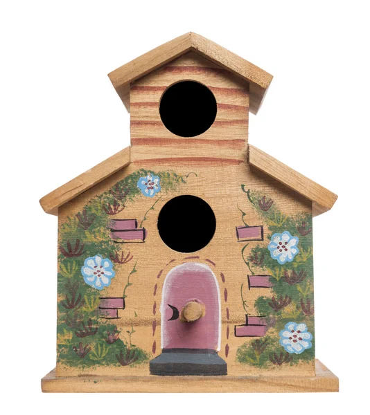 Birdhouse, isolado em branco — Fotografia de Stock